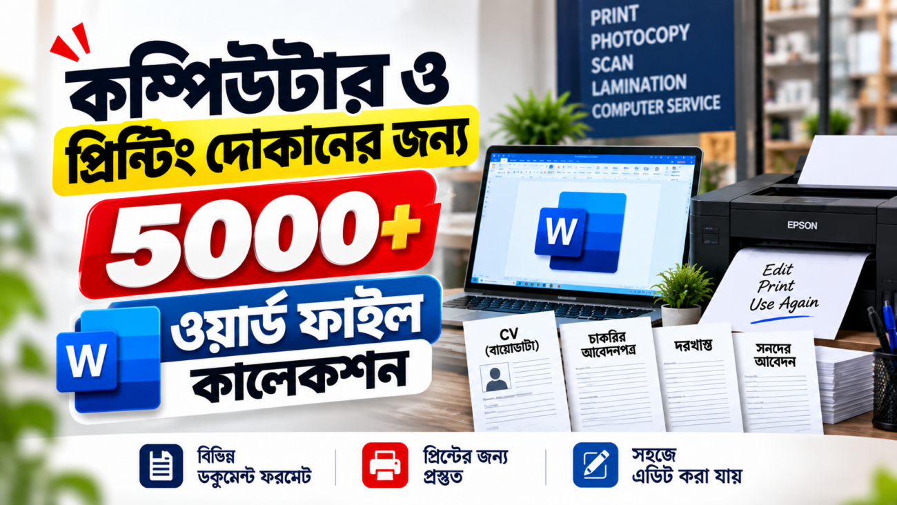 Word File Collection Bangla - 5000+ ready Word documents