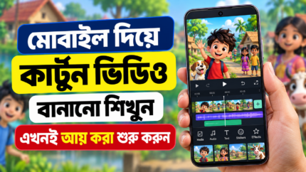 মোবাইল দিয়ে Cartoon Video বানানোর Course